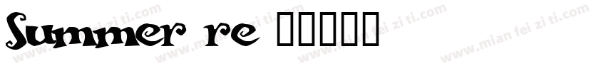 Summer re字体转换